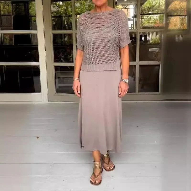 Conjunto Ema - Vestido 2 em 1 com Elegância Intemporal