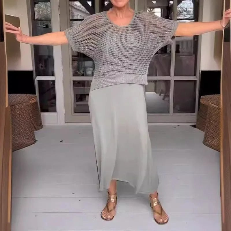 Conjunto Ema - Vestido 2 em 1 com Elegância Intemporal