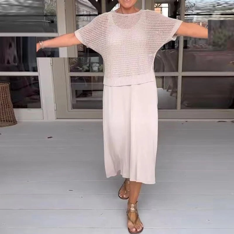 Conjunto Ema - Vestido 2 em 1 com Elegância Intemporal